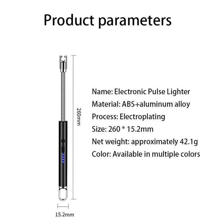 Briquet Électrique Rechargeable USB – Allumage Sans Flamme, Sécurisé et Écologique
