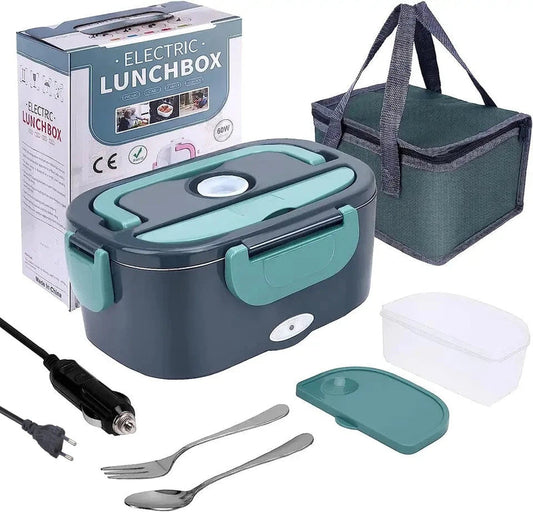 Lunch Box Électrique Portable 2-en-1 – Chauffe-Repas pour Voiture & Maison